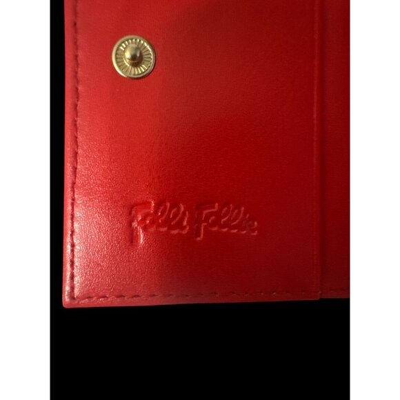 Folli Follie Wristlet Red White Stripe Leather Club Riviera ID Card Case Strap - Picture 5 of 6